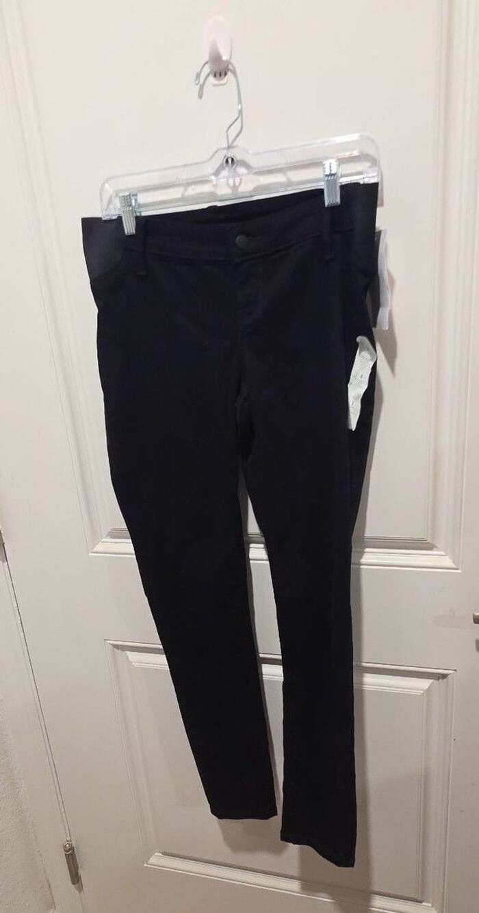 Ingrid & Isabel Maternity Skinny Pants Size 2 Black Side Panel